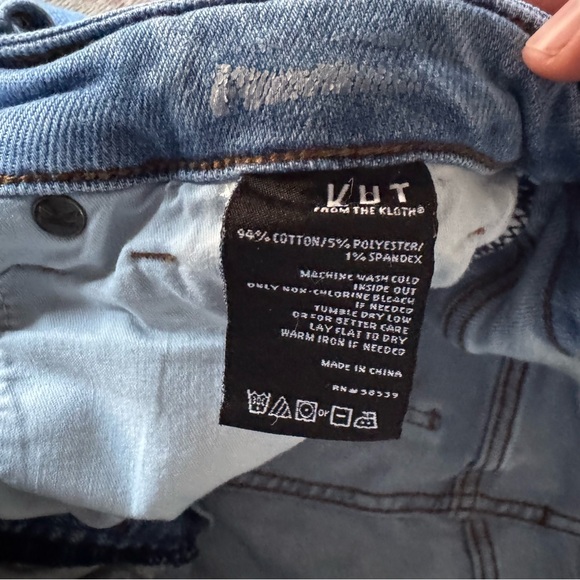 KUT from the Kloth Rachael Mom Jeans Raw Hem Retro Size 16 High Rise Button Fly - Picture 10 of 15